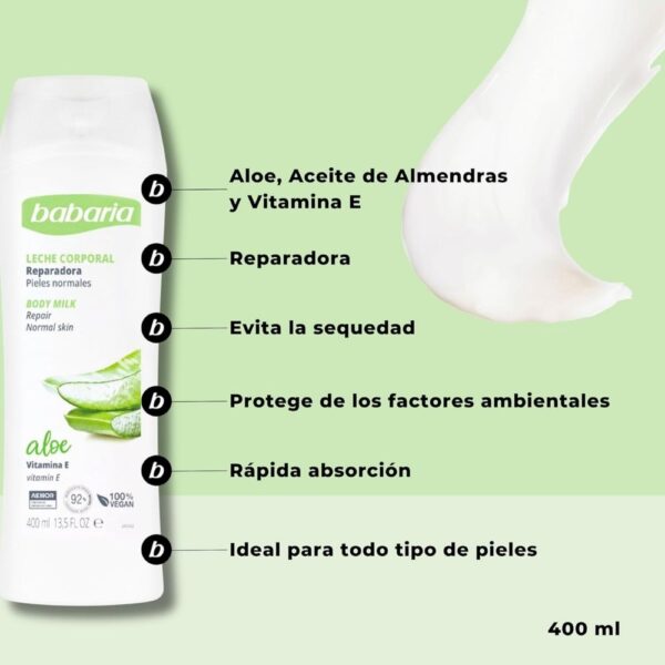 BABARIA Body Milk Crema Corporal Aloe Vera