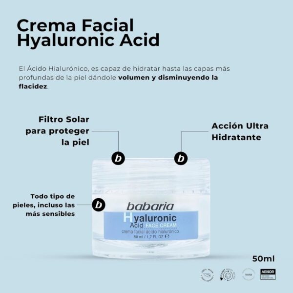 BABARIA Crema Ácido Hialurónico