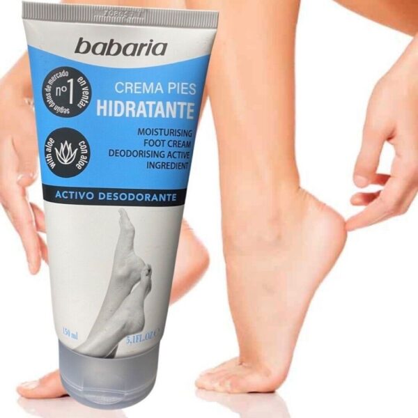 BABARIA Crema Pies Hidratante y Desodorante