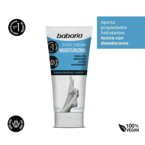 BABARIA Crema Pies Hidratante y Desodorante