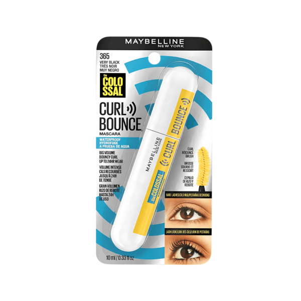 MAYBELLINE Colossal Curl Bounce Mascara de Pestañas a Prueba de Agua