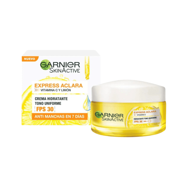 Garnier Express Aclara Vitamina C Crema Hidratante FPS30