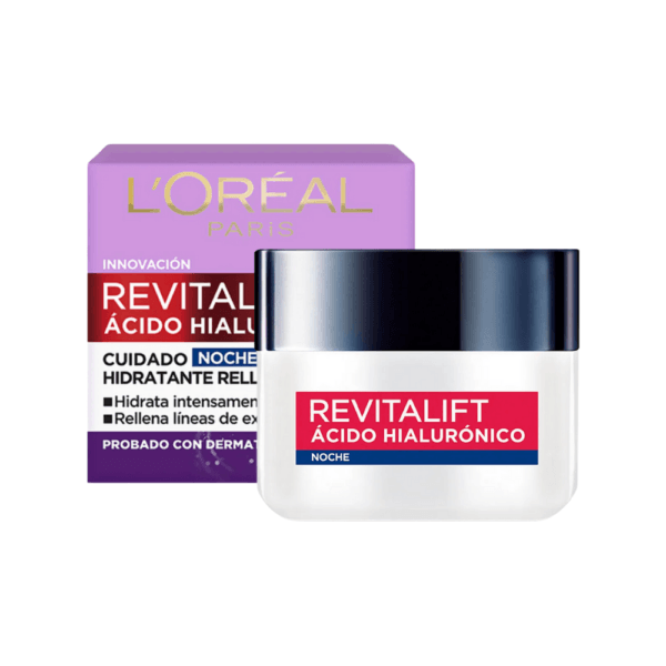 LOREAL Revitalift Ácido Hialurónico Crema Hidratante Noche