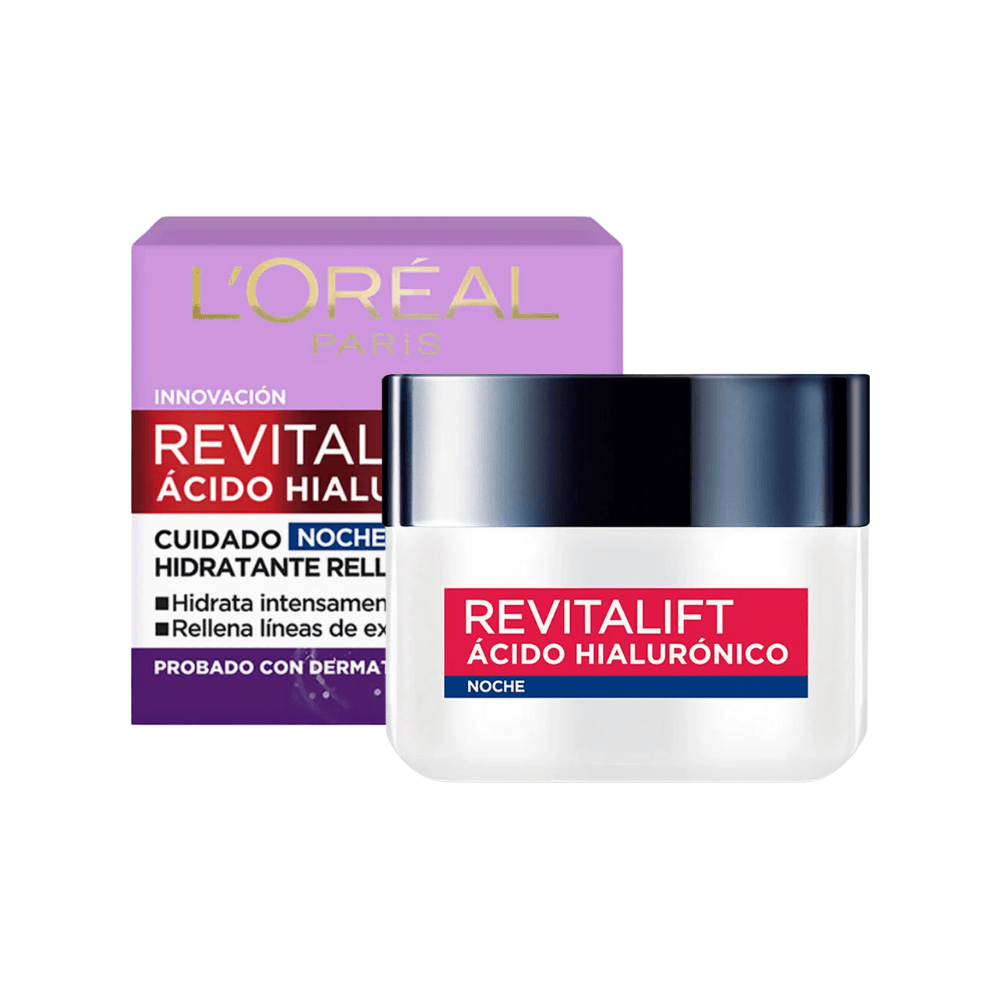 LOREAL Revitalift Ácido Hialurónico Crema Hidratante Noche