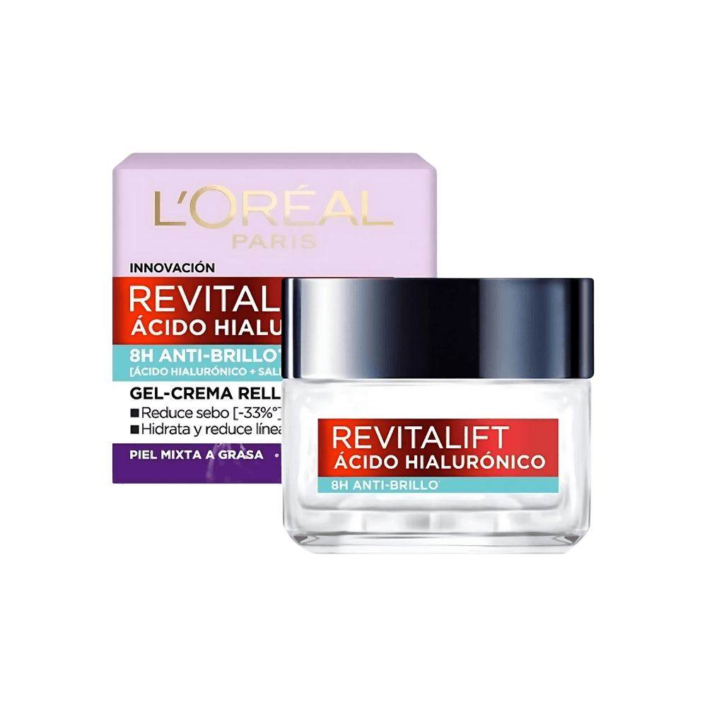 LOREAL Revitalift Ácido Hialurónico Gel Hidratante Anti-brillo