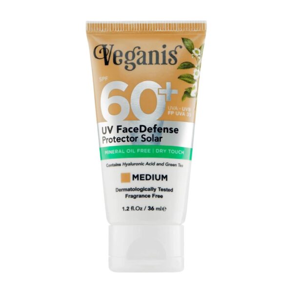 VEGANIS Protector Solar SPF+60 Tono Medio