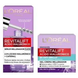 LOREAL Pack Contorno de ojos + Gel antibrillo