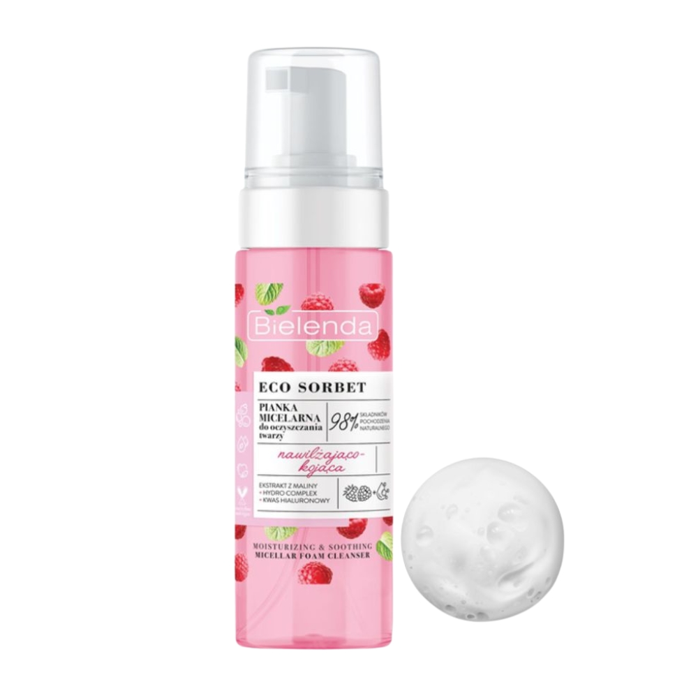 BIELENDA Eco Sorbet Espuma Limpiadora Frambuesa