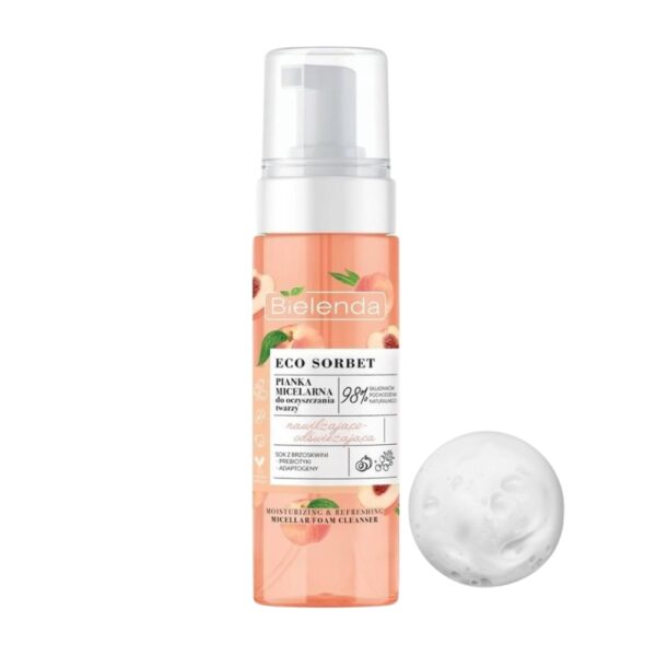 BIELENDA Eco Sorbet Espuma Limpiadora Durazno