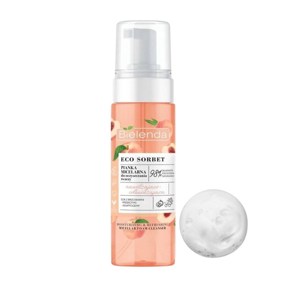BIELENDA Eco Sorbet Espuma Limpiadora Durazno
