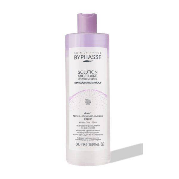 BYPHASSE Solucion Micelar Removedor Maquillaje A Prueba De Agua.
