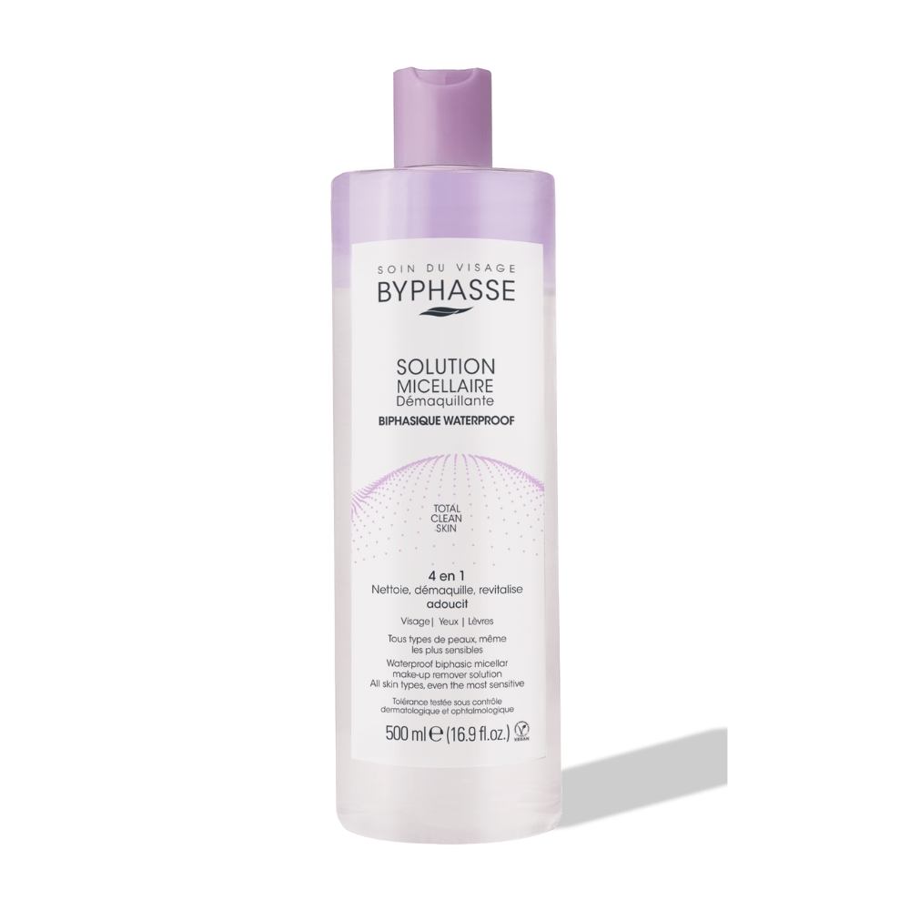 BYPHASSE Solucion Micelar Removedor Maquillaje A Prueba De Agua.