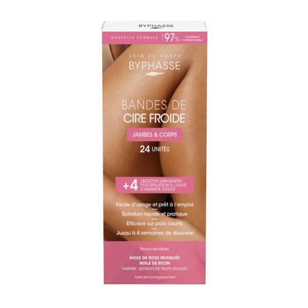 BYPHASSE Bandas De Cera Fría Piernas & Cuerpo Piel Sensible