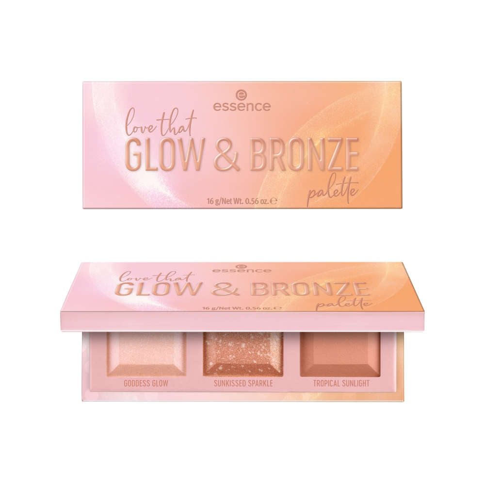 ESSENCE Paleta Bronceador E Iluminador Love That Glow