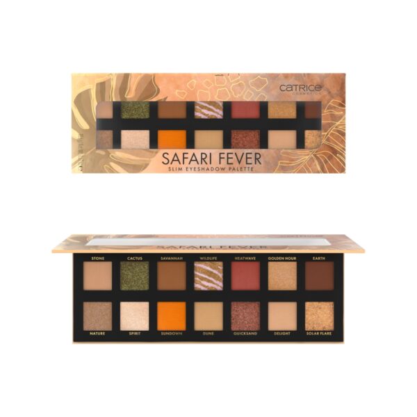 CATRICE Paleta de Sombras Slim Eyeshadow Palette Slim Safari Fever Tono 010