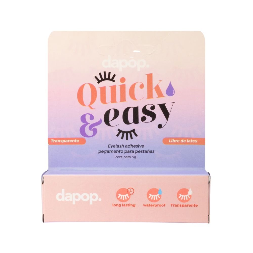 DAPOP Pegamento para pestañas Transparente
