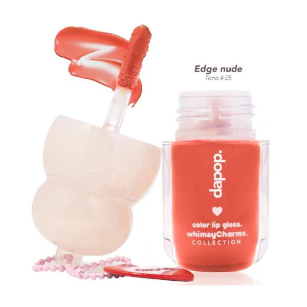 DAPOP Whismsy Charms Gloss con color Edge Nude