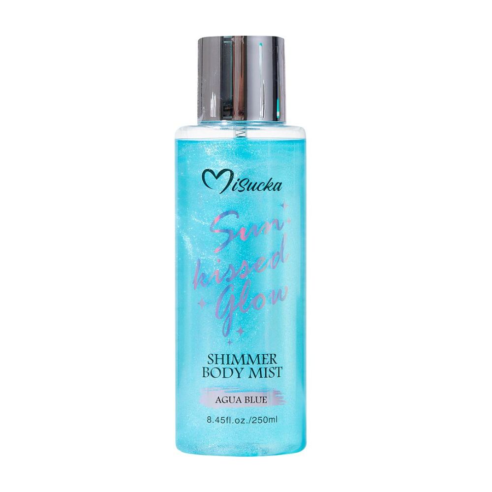 MISUCKA Body Mist Shimmer 250ml Aqua Blue