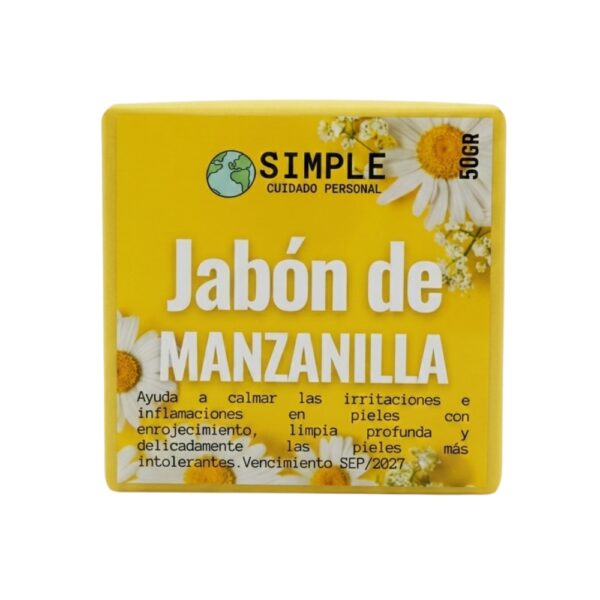 SIMPLE Jabón en barra Manzanilla