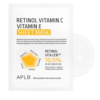 APLB – Retinol Vitamin C Vitamin E Sheet Mask 1 PC Mascarilla Antiedad, Iluminadora e Hidratante