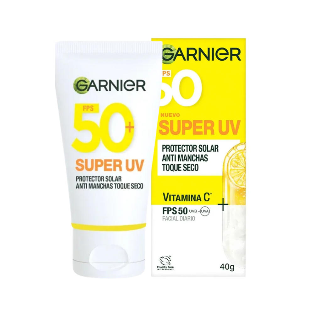 GARNIER Protector solar Super Uv Anti manchas Toque Seco